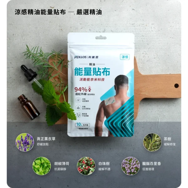 KOLLOS洸動能精油能量貼布_涼感：圖片 2